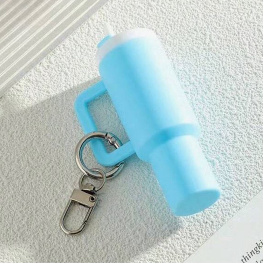 Blue Tumbler Keychain